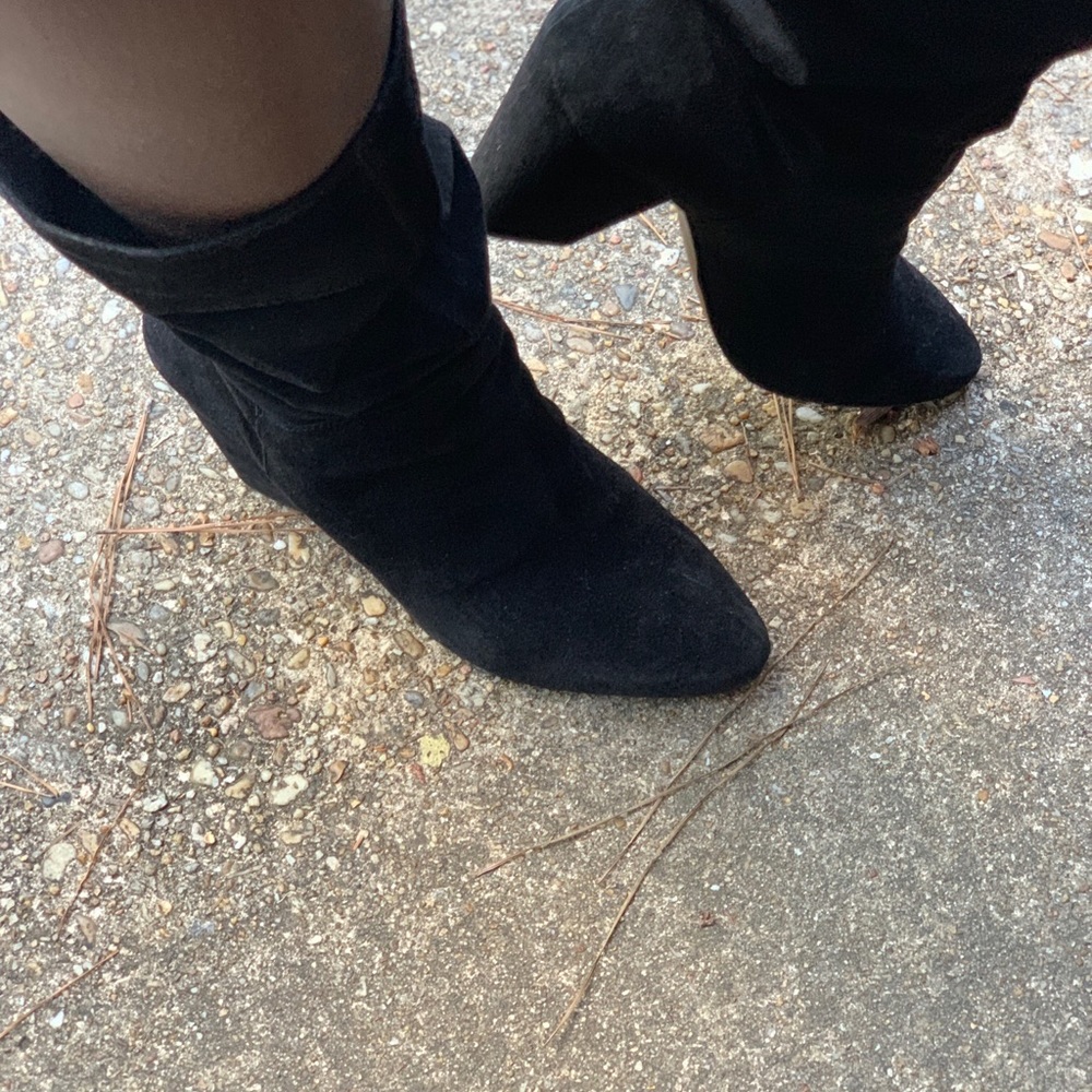 Brand new calf length boots.